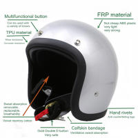 TT&COCASCOS 500TX Casco De Motocicleta Vintage De Punto Abierto Para Scooter Y Moto Tecnología Japonesa Unisex Fiberglass - details 2