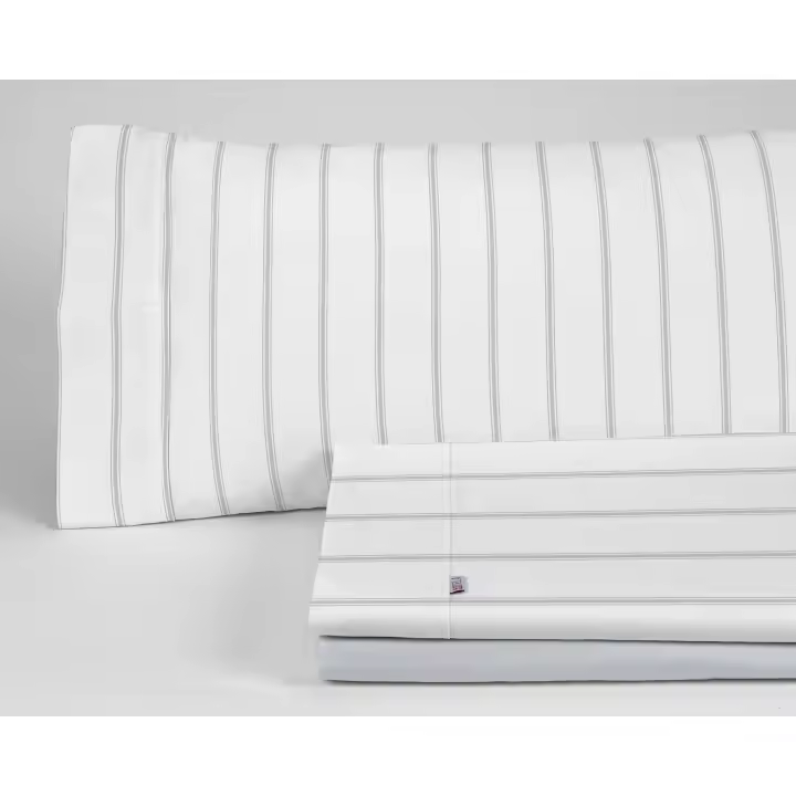 Juego de sábanas de algodón Rita color perla. Cama de 90 cm. 3 piezas - Fijalo - 1