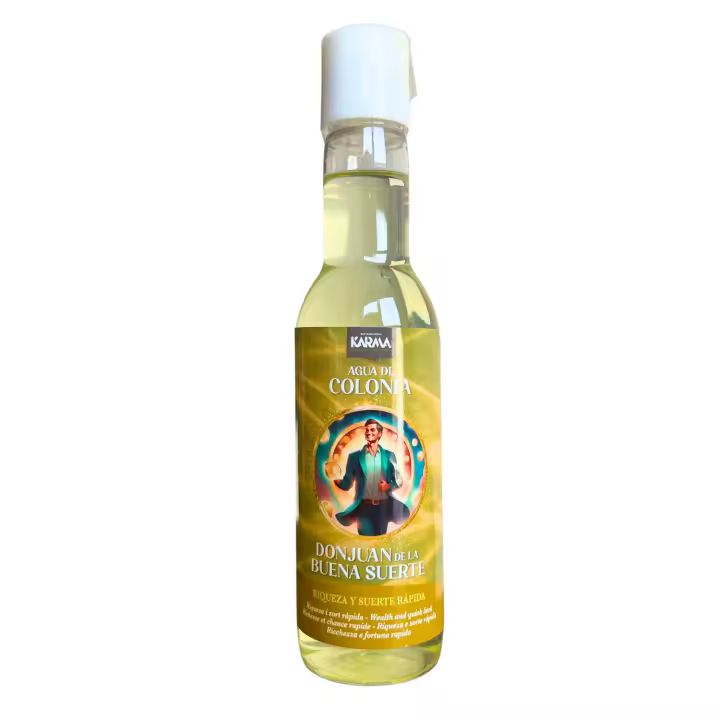 THE BUBBLE SHOP - Agua de Colonia de Don Juan de la Buena Suerte para Riqueza y Suerte Rápida (200ml) | Loción Perfumada Especial con Aroma a Almizcle, Lavanda y Limón para Atraer la Abundancia, Prosperidad y Dinero. - 1