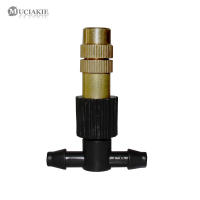 Boquilla De Rociador Ajustable De Cobre 15-250PCS Con Conector De Plástico 4/7mm Sprinkler De Rociador De Agua Para Riego Y Enfriamiento - details 5