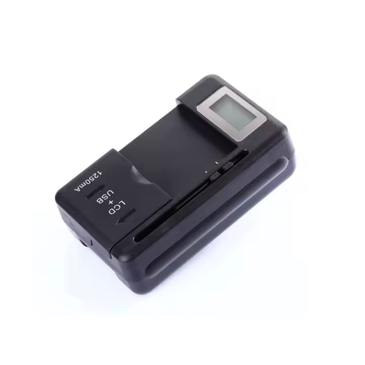 Cargador Universal pantalla LCD ⋆ Portátil multifuncional ⋆ Compatible con baterías recargables de litio de diferentes tamaños ⋆ Protección contra sobrecarga y cortocircuito ⋆ Visualización del estado de carga en pantalla ⋆ ENVÍO DESDE ESPAÑA - 1