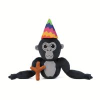 Juguete De Peluche Gorila HATEEMO Decoración Divertida Para El Hogar Regalo De Cumpleaños Para Niños Y Amigos Aficionados Al Juego Material De Peluche Corto Relleno De Algodón PP Tamaño 22cm Unisex - details 1