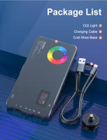 Luz De Video RGB MAMEN 70° Con Batería Recargable De 4000mAh Luz De Cámara LED Para Youtube Vlog Autoefie CRI95+ Aluminio Ajuste De Brillo 0-100 - details 9