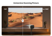 ETOE E3 Pro Proyectores portable 4k Android Wifi, 500 ANSI, 1080P nativo, Android TV, enfoque automático y corrección trapezoidal, 2 altavoces estéreo de 10 W y sonido extensible, a prueba de polvo home cinema inalámbrico televisión smart tv - details 4