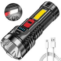 Linterna Portátil Recargable LED Potente IPX4 Impermeable 4 Modos 500LM Iluminación Exterior Para Senderismo Escalada Emergencia - details 6
