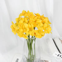 6pcs Narcis Artificial Para Decoración De Bodas Festivales Y Fiestas Decoración De Hogar Jardín Y Habitaciones Estilo Silken - details 1