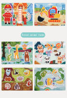 Libro De Actividades Para Niños Con Pegatinas Montessori Juguete Educativo Temprano Para Bebés Y Niños Pequeños Juego De Rompecabezas De Tablero De Aprendizaje - details 8