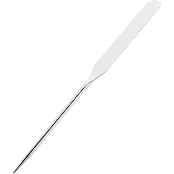 Maquillaje de Maple inoxidable para profesionales, principios, Varilla mezcla facial de 161 mm de largo (plateada), Mano de obra FINA, elegant y duradera - 1
