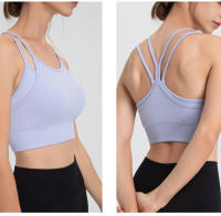 CA Sujetador short Deportivo sin costura para Mujer, ropa interior para Gimnasio, Fitness, ropa de entrenamiento de Dot Con espalda Cruzada, ropa Deportiva para correr, Chaleco de Yoga - details 7