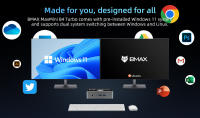 Mini PC BMAX B4 Turbo, Intel Twin Lake N150 4 núcleos, 16GB RAM, 512GB/1TB SSD, Windows 11, 2*HDMI + 1*Type-C con pantalla 4K@60Hz, WiFi 5, Bluetooth 5.0, 2*USB 3.0, 2*USB 2.0, 1*RJ45, compatible con el sistema Linux, For Business and Daily Use - details 7