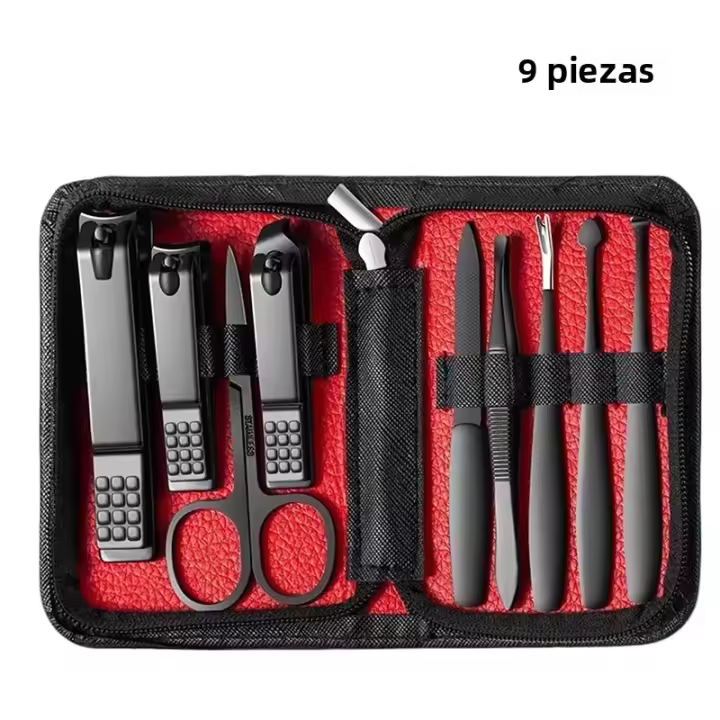 Kit De Manicura Y Pedicura En 1 Para Hombres Y Mujeres Herramientas De Cuidado De Uñas Y Pies Kit De Aseo De Manos Y Pies De Acero Inoxidable - 1