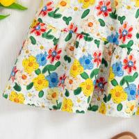 Vestido De Verano Para Bebé Niña Con Estampado Floral Cute Vestido De Princesa Ropa De Bebé Niña Algodón Poliéster Medio Tamaño - details 6