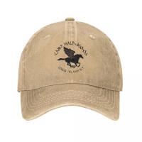 Gorro De Béisbol Unisex Camp Half-Blood Percy Jackson Estilo Desgastado Denim Protección Solar Ajustable Para Exteriores Casual - details 1