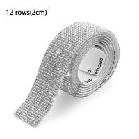 Cinta De Rhinestone Adhesiva De 1 Yarda Para Decoración De Ropa Eventos Coches Teléfonos Artesanías Material De Poliéster - details 10