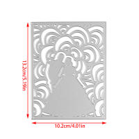 Molde De Corte De Ángel Para Novia Pareja En Metal Para Scrapbooking Decoración Y Artesanía De Papel Patrón De Figura Humana - details 2