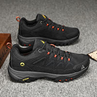 Zapatos De Senderismo Para Hombres HIKEUP De Cuero Suela De Goma Antideslizante Transpirables Malla Superior Tamaño 40-45 Color Negro Verde Caqui Gris - details 34