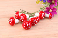 50Pcs Mini Jardín De Setas Rojas Con Puntos Pequeño Juguete De Casa Bonsái Decoración De Jardín Ornamento Para Escritorio - details 2