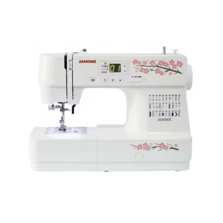Máquina de Coser Janome 1030 MX Electrónica - 30 Puntadas, Patchwork y Quilting - 1