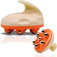 Masajeador De Rodillos Para Celulitis Bola De Masaje Profundo Para Espalda Cuello Pierna Hombro Con 7 Rodillos Metálicos De 360 Grados - details 0