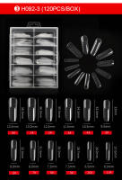 120pcs De Gel De Construcción Polímera Para Uñas Con Formas Duplicadas Extensiones De Uñas UV Falsas De Resina En 12 Tamaños - details 4
