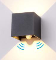 Lámpara de pared LED con sensor de movimiento, ángulo de haz ajustable, 12 W, luz blanca cálida - details 0