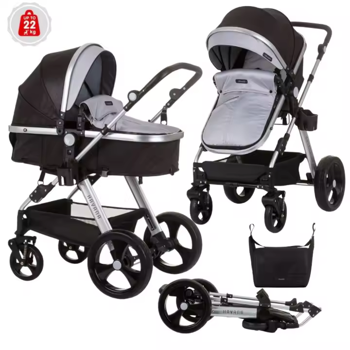 Chipolino Carrito de bebé HAVANA dúo convertible con bolso y mosquitera de Chipolino - 1