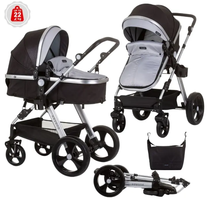 Chipolino Carrito de bebé HAVANA dúo convertible con bolso y mosquitera de Chipolino - 1