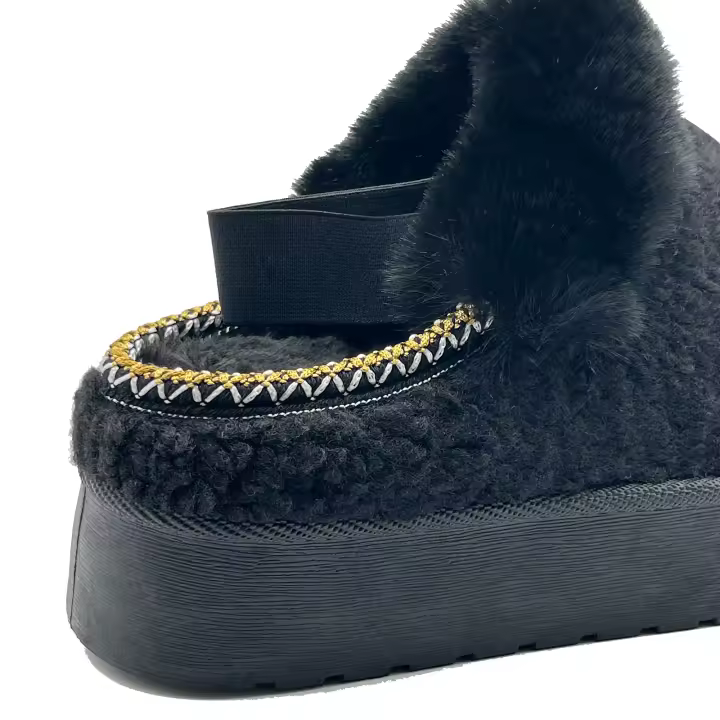 JZ Hermanos zapatillas con plataforma de diseño cómodo y esponjoso, con elásticos en la parte trasera para mujer - 1