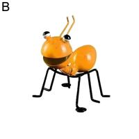 4/2pcs Escultura De Hierro De Abeja Para Jardín Decoración De Pared Exterior Figura De Piedra Para Patio Jardín Y Escritorio - details 12