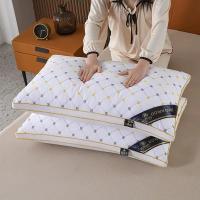 Almohada De Veludo De Pluma De Alta Calidad Rebound Core Para Adultos Uso Doméstico Protección Del Cuello Ayuda Al Sueño Rectangular Poliéster/Celulosa De 100% - details 1