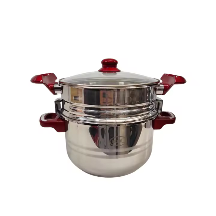 3 EN 1 - OLLA A PRESION 8 LITROS - OLLA INDUCCION - ACERO INOXIDABLE - SH-CSAC2808L  - 8L- OLLA RAPIDA - APTA LAVAVAJILLAS - APTA PARA TODO TIPO DE FUEGOS - OLLA EXPRESS - OLLA A VAPOR - CUS CUS - CONJUNTO DE OLLAS - 1