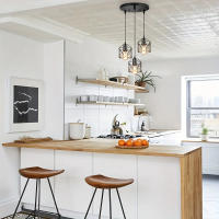 Lámpara Colgante Vintage De 3 Cabezas E27 Negra Para Sala De Estar Comedor Adecuada Para Habitación Principal Otras Habitaciones Hotel - details 0