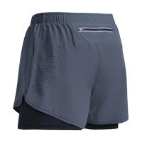 Shorts De Correr Para Hombre Secado Rápido Entrenamiento De Fitness Ventilado Doble Capa Sport Workout Bodybuilding Pantalones De Entrenamiento - details 5