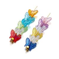 50pcs Encantos De Mariposa Acrílico AB Color Charms Bolas Espaciadoras Para Pulseras Y Collares DIY Accesorios De Joyería - details 2