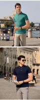 Camisa Polo De Verano Para Hombre Transpirable Y Fresca Con Costuras Manga Corta Talla S-4XL Camiseta Deportiva Absorbente De Sudor Estilo Casual - details 8