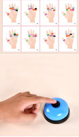 Juguete Educativo Temprano De Entrenamiento Mental Para Niños Anillo De Dedos Con Cuerdas Elásticas Y Campana Juego Interactivo Padre-Madre Y Niños - details 6