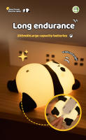 Lámpara De Noche LED Con Sensor De Toque Dibujos Animados Panda Silicona Regalo De Navidad Para Niños Decoración De Habitación Lámpara De Mesa Para La Cama - details 8