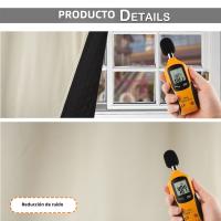 Cortinas De Blackout Tejidas 100% Poliéster Para Sala De Estar Y Dormitorio Con Cierre De Anillas Diseño Moderno Y Grueso Para Invierno - details 18