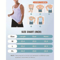 Chaleco Modelador De Cuerpo Para Hombres Chaleco De Compresión Para Gimnasio Control Abdominal Sin Mangas Ajuste Slim Para Ejercicio - details 5