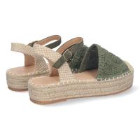 PuntoSalao Alpargatas de plataforma en yute y hebilla mujer color verde TF3307 - details 2