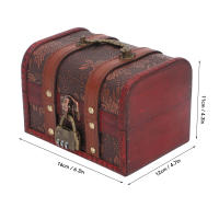 Caja De Tesoro Grande De Madera Vintage Con Cerradura Codificada Para Boda Caja De Almacenamiento Para Joyería De Escritorio - details 5