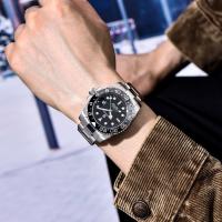 Reloj Mecánico Para Hombre PAGANI DESIGN PD-1662 Cristal De Zafiro Resistente Al Agua 100M GMT Marca Top Pulsera De Acero Inoxidable Marca PAGANI DESIGN - details 3