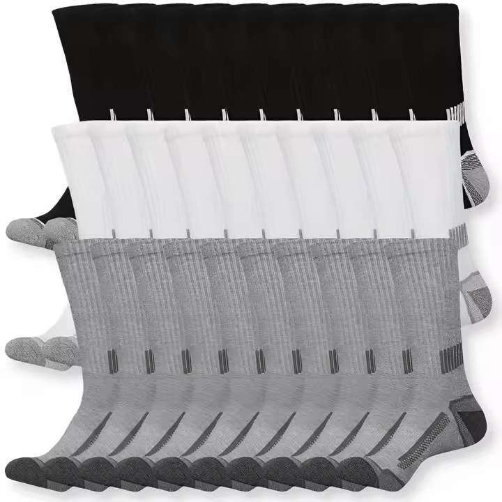 30 Pares De Calcetines Deportivos De Medio Tobillo Para Hombres Algodón Transpirable Y Absorbente De Sudor Para Exploración Al Aire Libre - 1