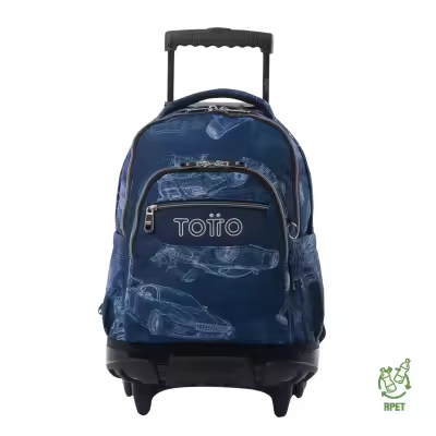 Mochila Totto ruedas Renglon Modelo Blueprint - 1