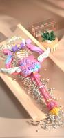 Varita Mágica Para Niñas Princesas Luz Reluciente Música Sticks Fae Little Fairy Regalos De Cumpleaños Juguetes Operado Por Batería - details 3