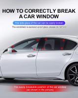 Herramienta De Escape Para Coche Multi Funcional Martillo De Ventana En ABS Corte De Cinturón Con Llavero Para Seguridad Automotriz Amagi - details 12