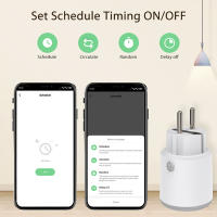 Enchufe Inteligente Matter Wifi 16A Medidor De Energía Control Remoto EU Enchufe Compatible Con Tuya Homekit Echo Alexa Google Home Smartlife - details 8