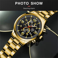 Reloj De Pulsera Deportivo De Lujo Para Hombre 2023 DEYROS Acero Inoxidable Cuarzo Con Calendario Y Manecillas Luminosas Correa De Cuero - details 8