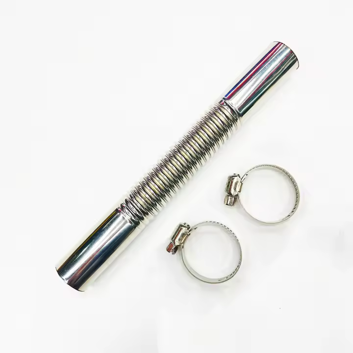 Tubo De Escape Para Calentador De Automóvil 15cm Acero Inoxidable Con 2 Abrazaderas Adecuado Para Calentadores De Diesel - 1
