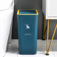 Bandeja De Papel Toalla De Cocina 10L Con Tapa Estilo Nórdico Para Sala De Estar Y Baño Ecológica Y De Presión Rectangular - details 2